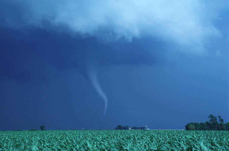 Farmland Photograph - Tornado #4 by Jim Reed/science Photo Library