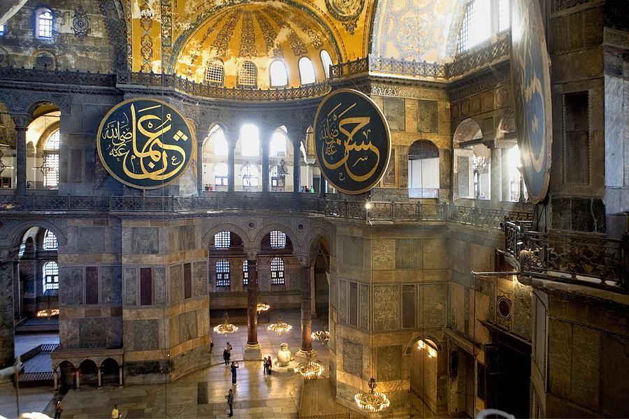 Byzantine Photograph - Turkey. Istanbul. Hagia Sophia Basilica #4 by Everett