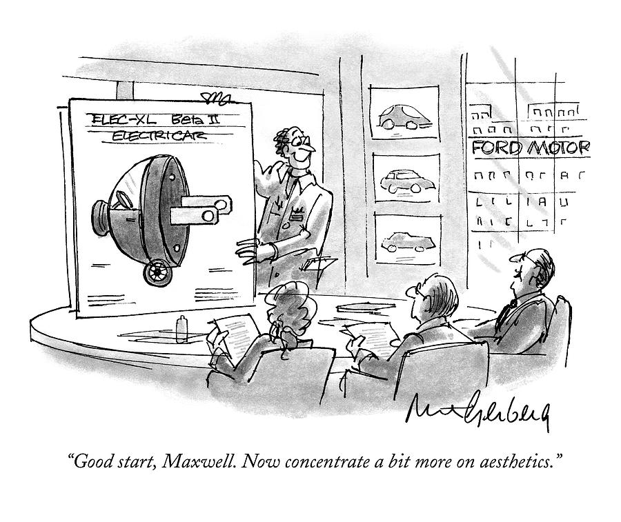 Good Start, Maxwell. Now Concentrate A Bit More Drawing by Mort Gerberg
