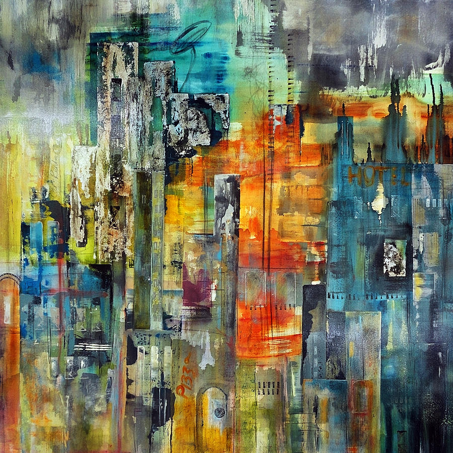 City Painting - Urban View #4 by Katie Black