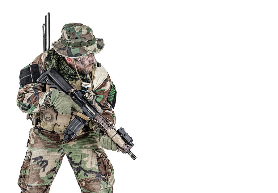 U.s. Special Forces Soldier Wearing #4 Photograph by Oleg Zabielin