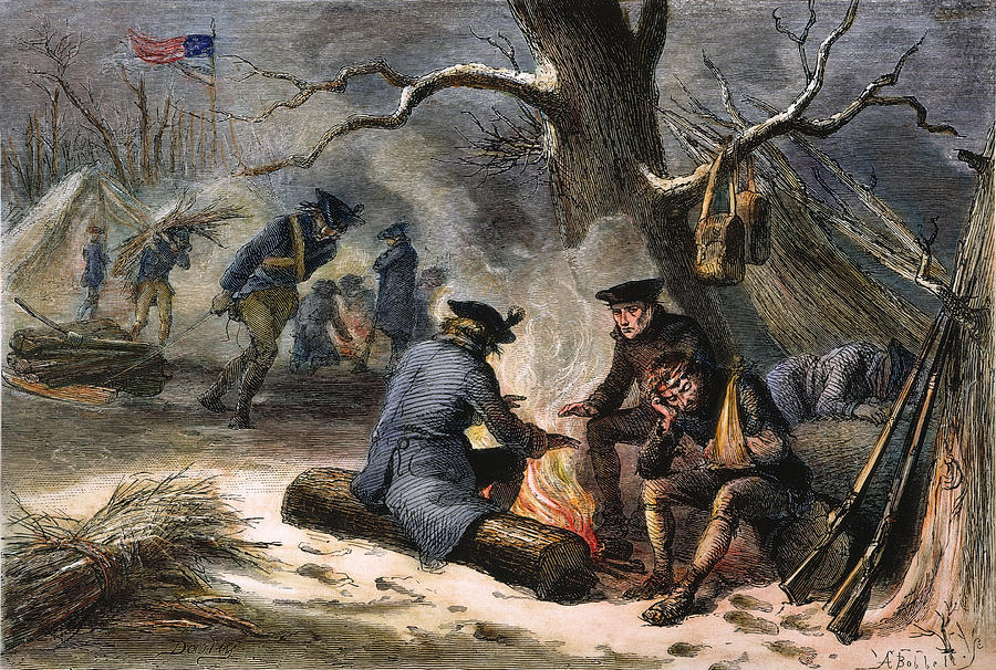 Valley Forge: Winter, 1777 #4 Photograph by Granger