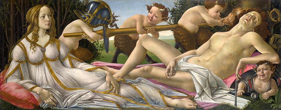Venus and Mars #12 Painting by Sandro Botticelli