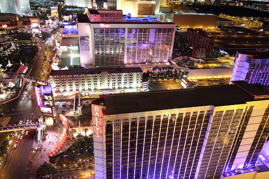 Flamingo Photograph - View from Eiffel Tower in Las Vegas - 01131 #4 by DC Photographer