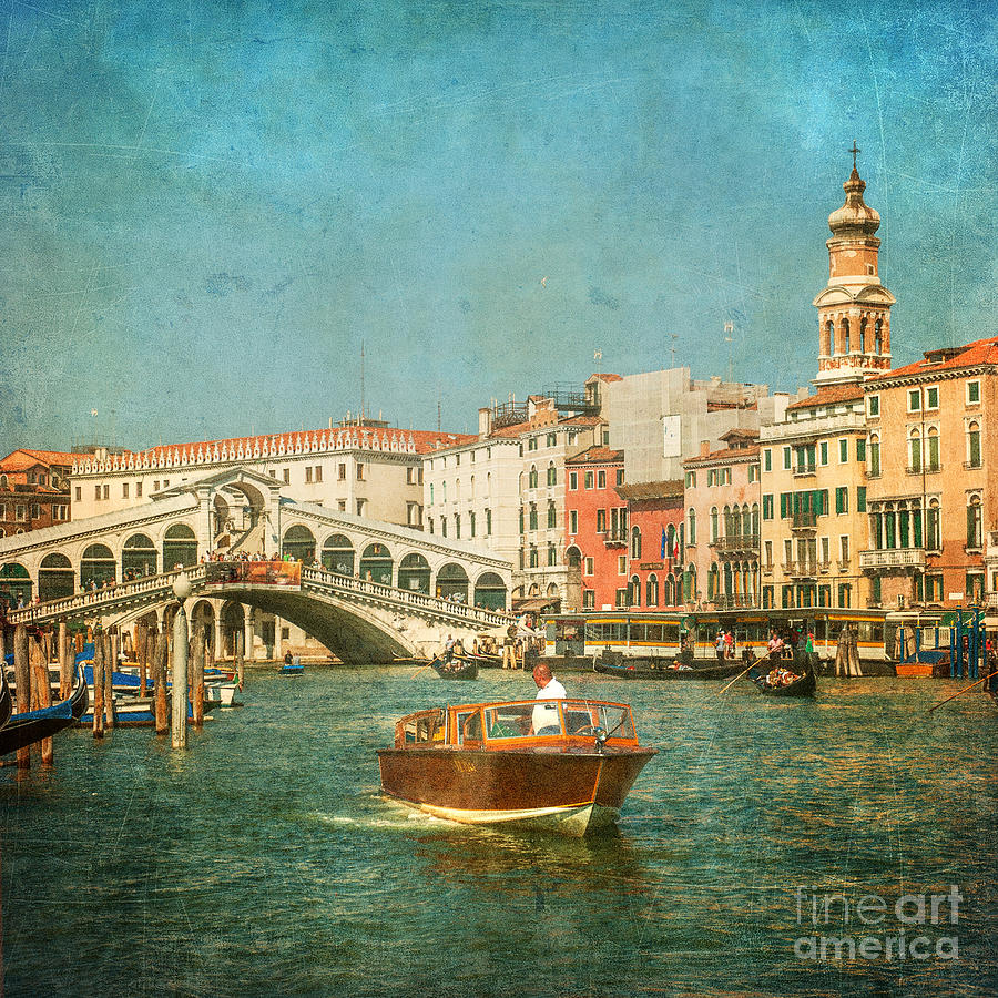 Vintage image of Grand Canal Venice Photograph by Konstantin Kalishko ...