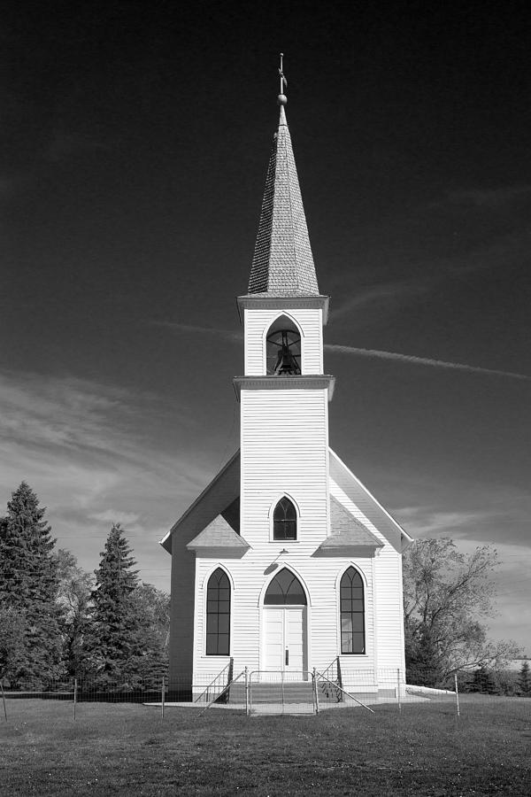 Vintage White Church Photograph by Donald Erickson | Fine Art America