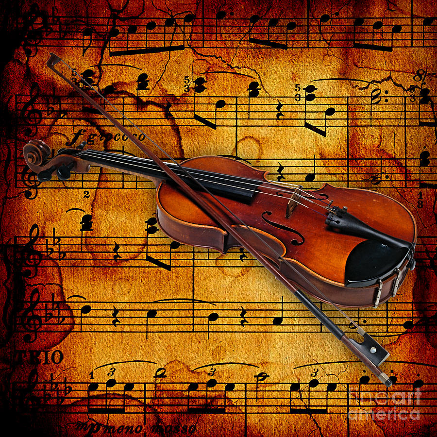 Violin Collection Mixed Media by Marvin Blaine - Fine Art America