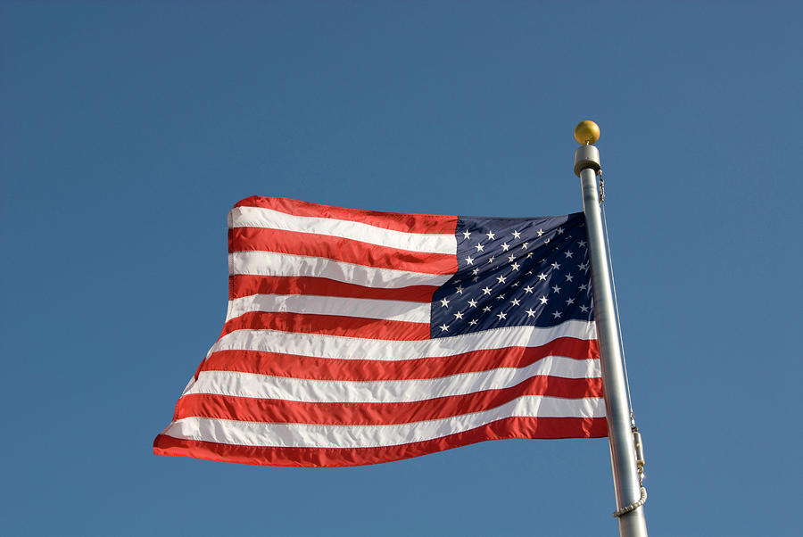 American Flag Photograph - Washington Dc Usa by Lee Foster American Flag Photograph - Washington Dc Usa by Lee Foster