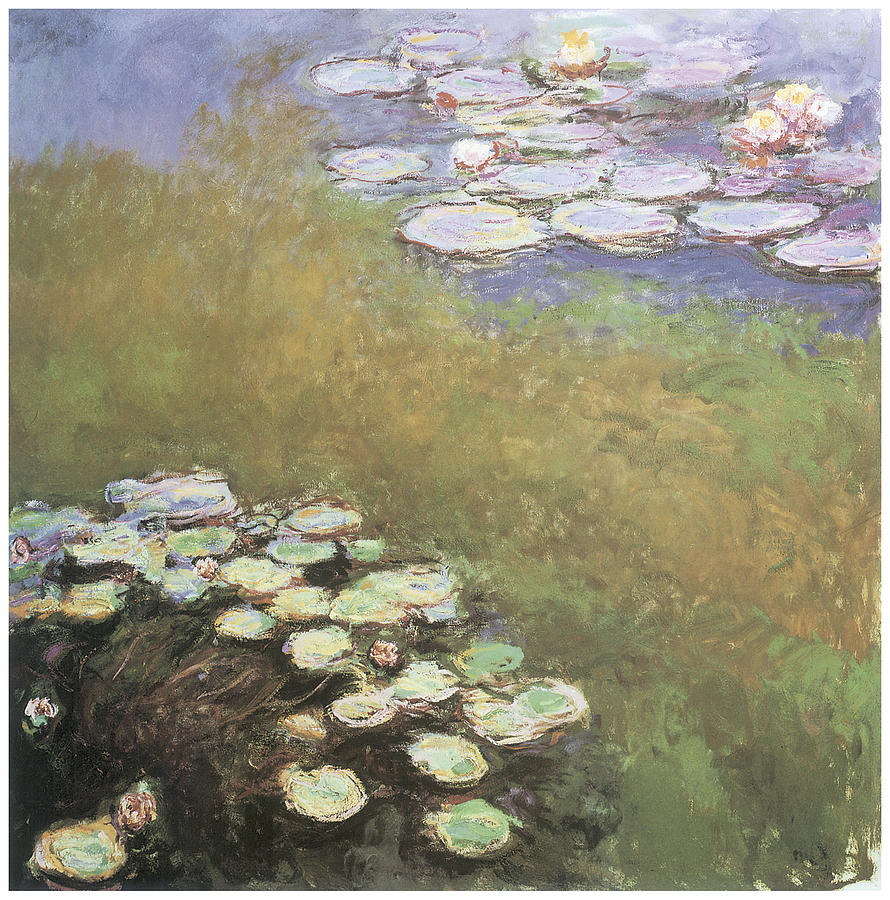 Claude Monet Painting - Water-Lilies #4 by Claude Monet