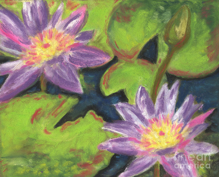 Water Lilies I #4 Painting by Vicki Baun Barry