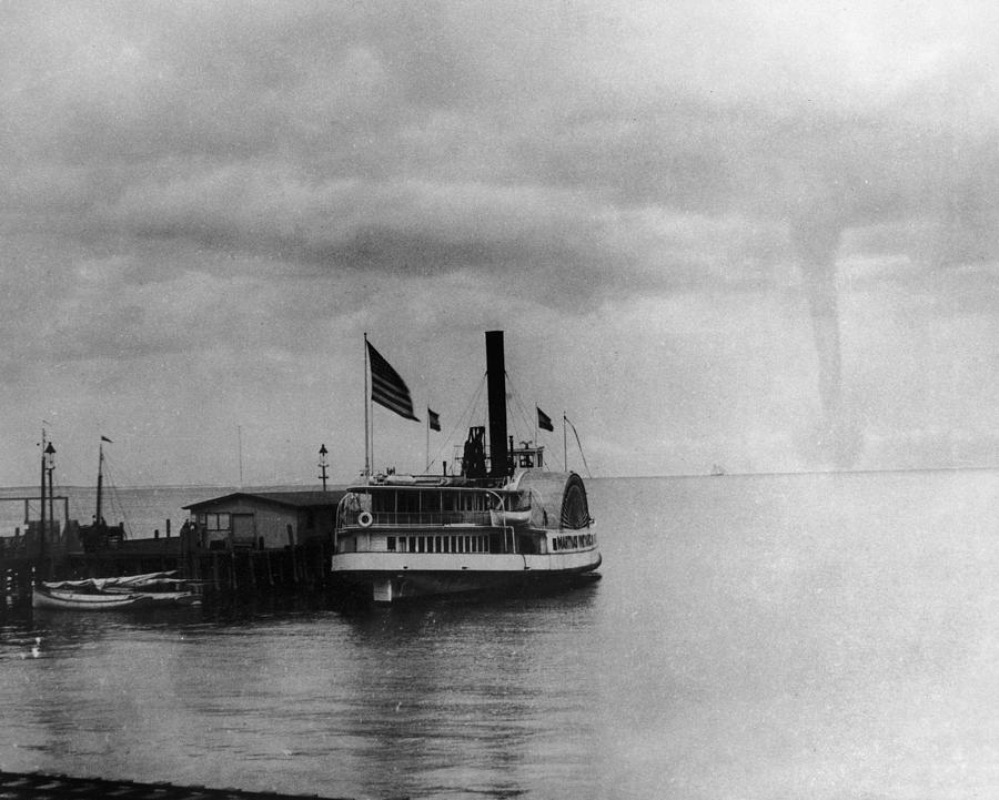 Waterspout, 1896 #4 Photograph by Granger