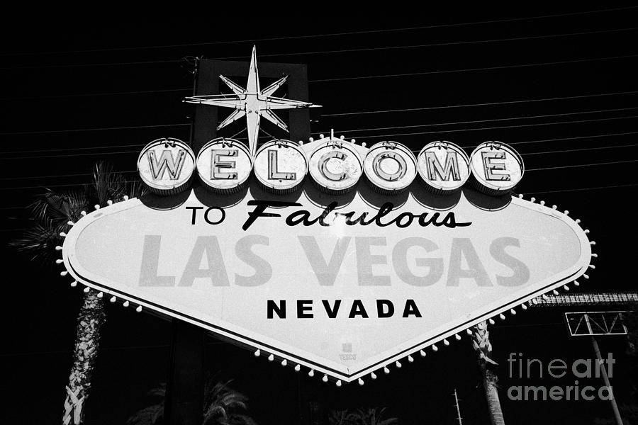 Las Vegas Photograph - welcome to fabulous Las Vegas sign Nevada USA #4 by Joe Fox