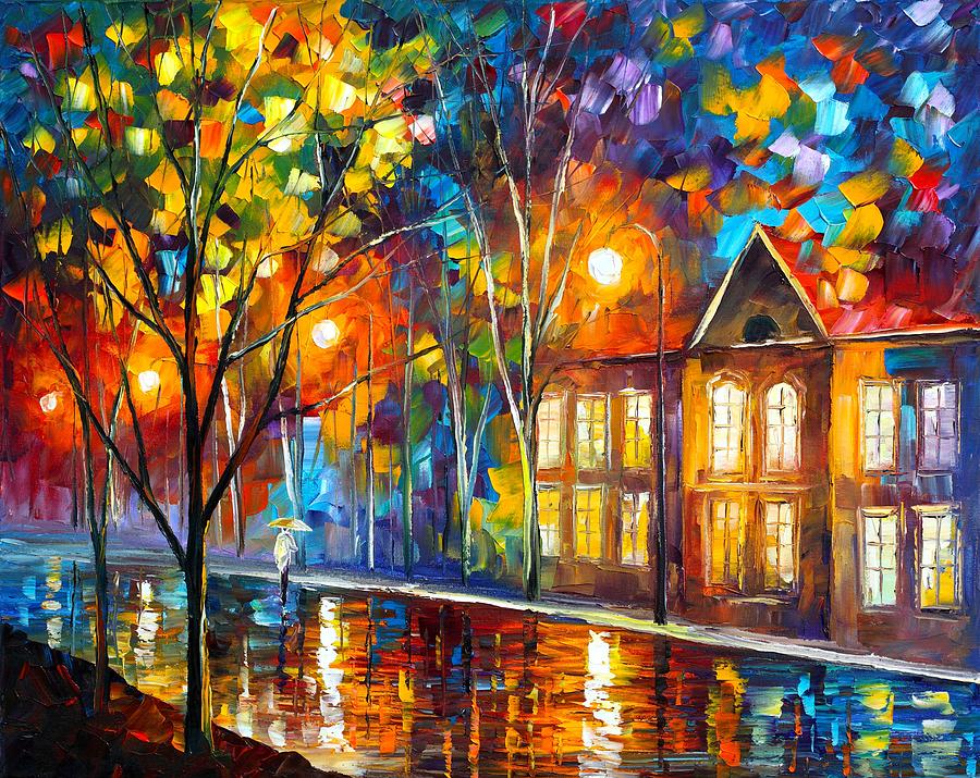 When The City Sleeps Painting by Leonid Afremov