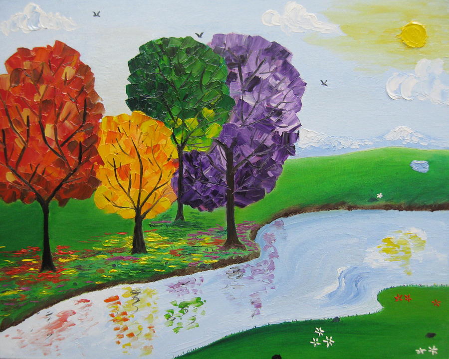Fall Painting - Where There Is Quiet by Sayali Mahajan