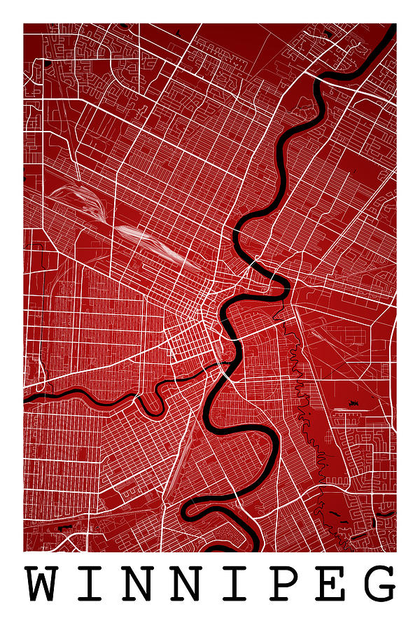 Winnipeg Street Map Winnipeg Canada Road Map Art On Colored Ba   4 Winnipeg Street Map  Winnipeg Canada Road Map Art On Colored Ba Jurq Studio 