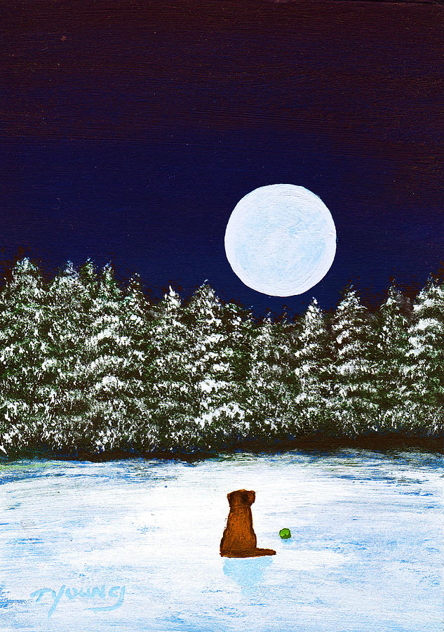 Winter Moon Painting