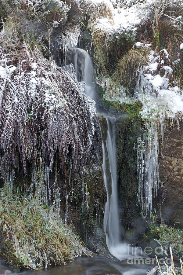 Winter Waterfall 2 Photograph by David Birchall