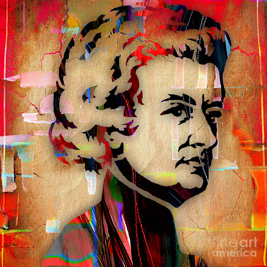 Wolfgang Amadeus Mozart Collection #4 Mixed Media by Marvin Blaine