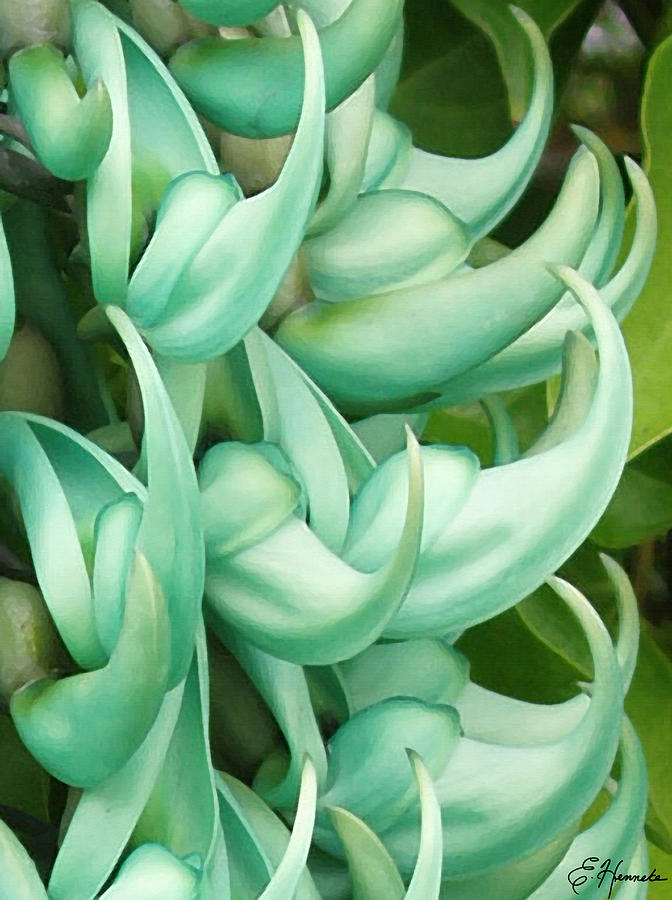 Flower Painting - Jade Vine by Ellen Henneke
