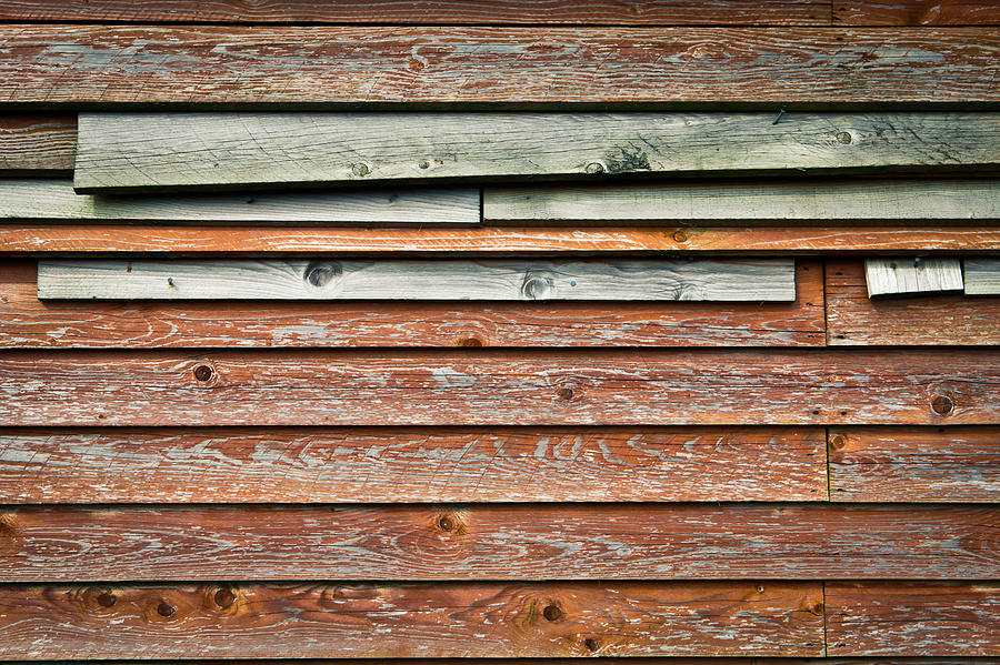 Abstract Photograph - Wooden panels #4 by Tom Gowanlock