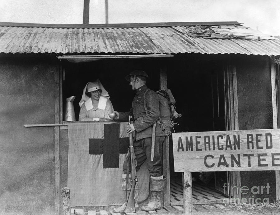 Flag Photograph - World War I: Red Cross #4 by Granger