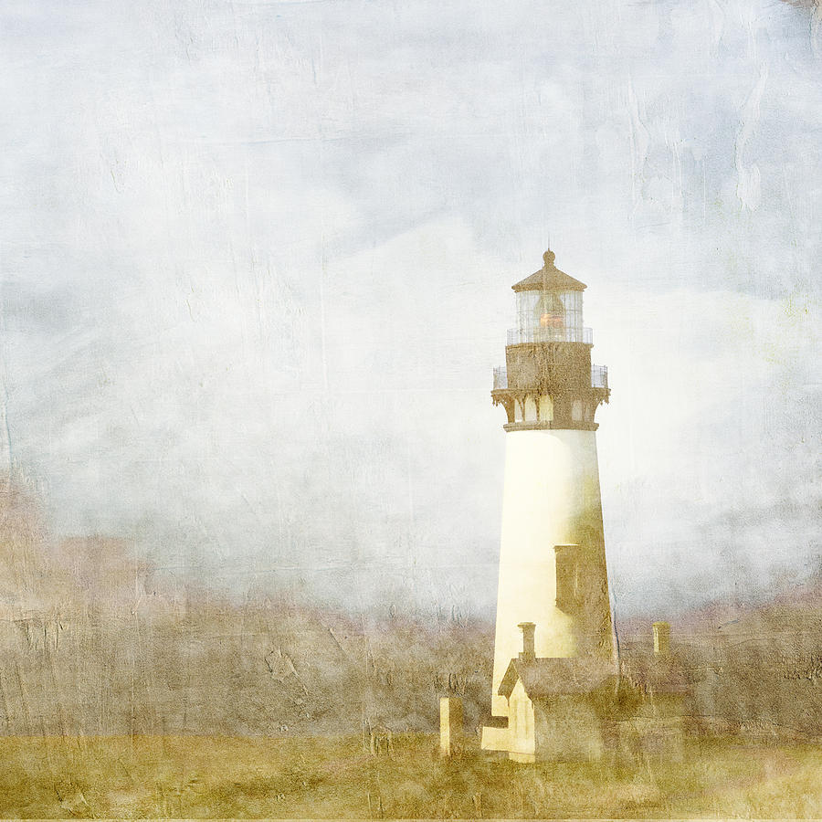 Lighthouse Photograph - Yaquina Head Light #3 by Carol Leigh