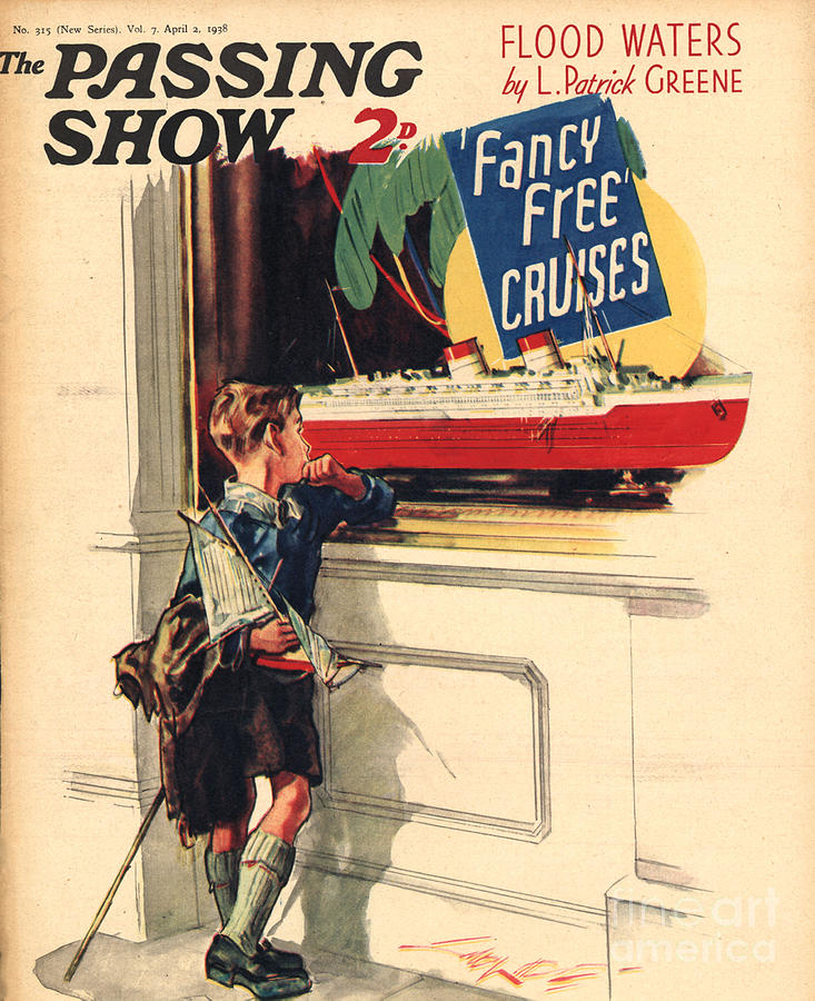 Holiday Drawing - 1930s,uk,the Passing Show,magazine Cover #40 by The Advertising Archives