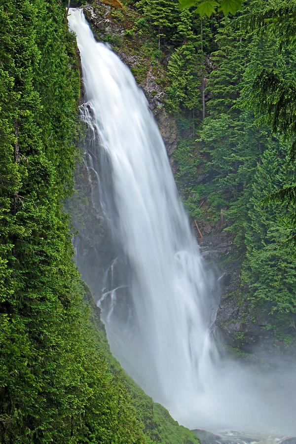 Waterfall Photograph - 400ft of Awesome by Brad Walters