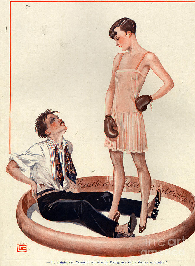 Ring Drawing - 1920s France La Vie Parisienne Magazine #406 by The Advertising Archives