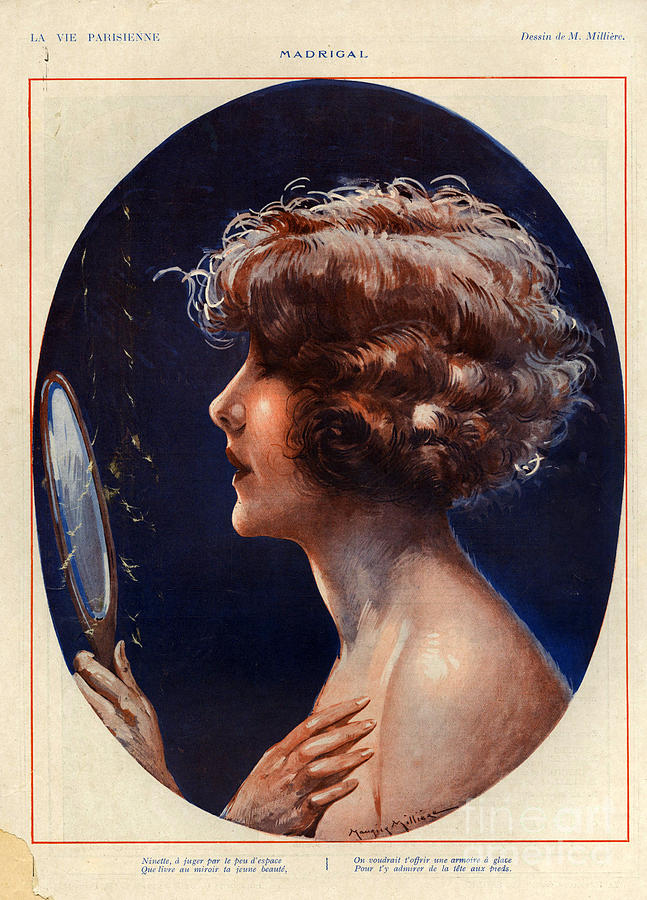 Portrait Drawing - 1920s France La Vie Parisienne #41 by The Advertising Archives