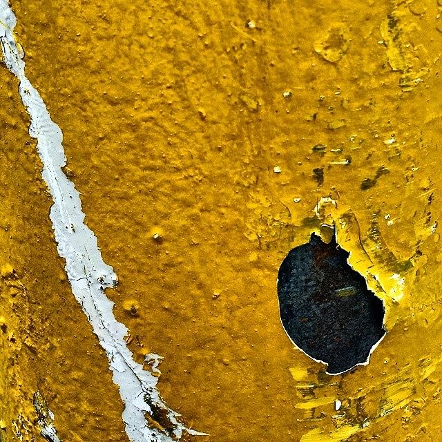 Abstract Photograph - Yellow Post 3 by Jason Roust
