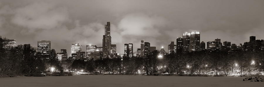 Central Park winter #41 Photograph by Songquan Deng