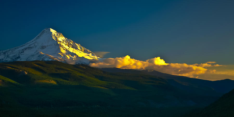 41010-91 A Mt Hood Sunset Photograph by Albert Seger