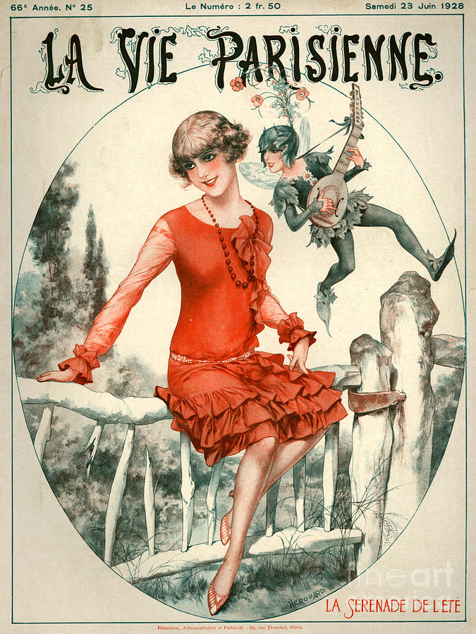 Music Drawing - 1920s France La Vie Parisienne Magazine #416 by The Advertising Archives Music Drawing - 1920s France La Vie Parisienne Magazine #416 by The Advertising Archives