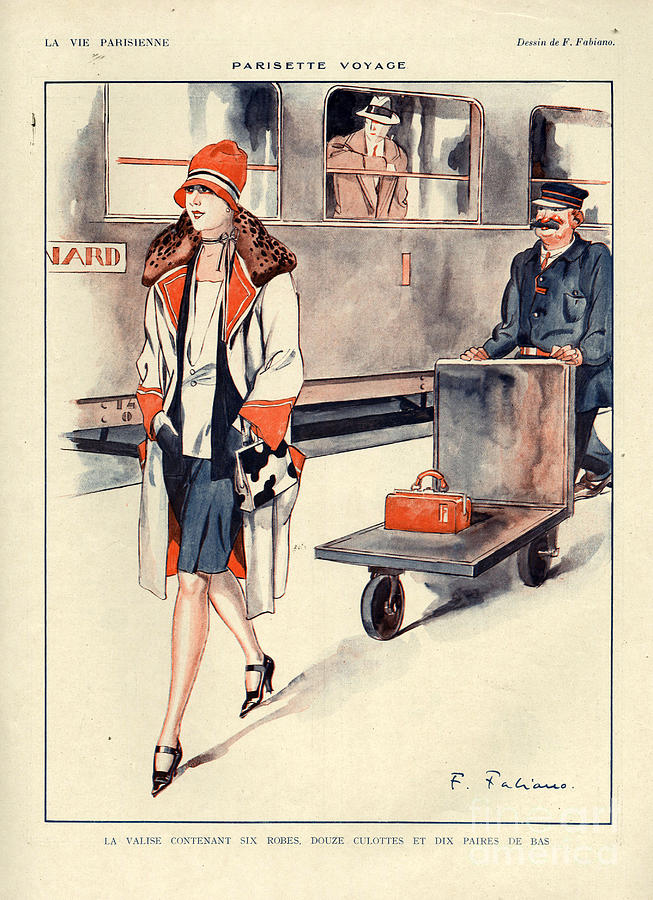 Holiday Drawing - 1920s France La Vie Parisienne Magazine #42 by The Advertising Archives