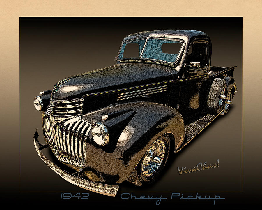 42 Chevy Pickup Rat Rod Photograph by Chas Sinklier