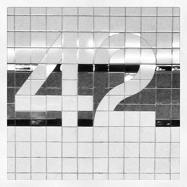 New York City Photograph - #42 #fortysecond #numbersdontlie #42 by J A Y  -
