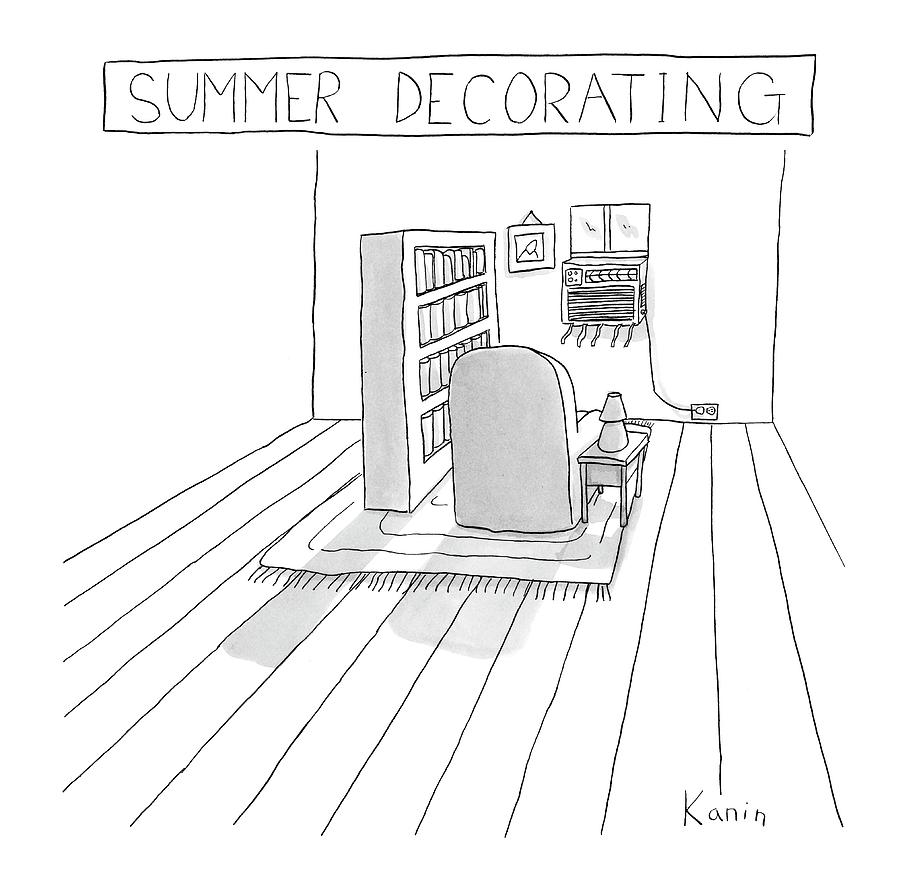 Summer Decorating Drawing by Zachary Kanin
