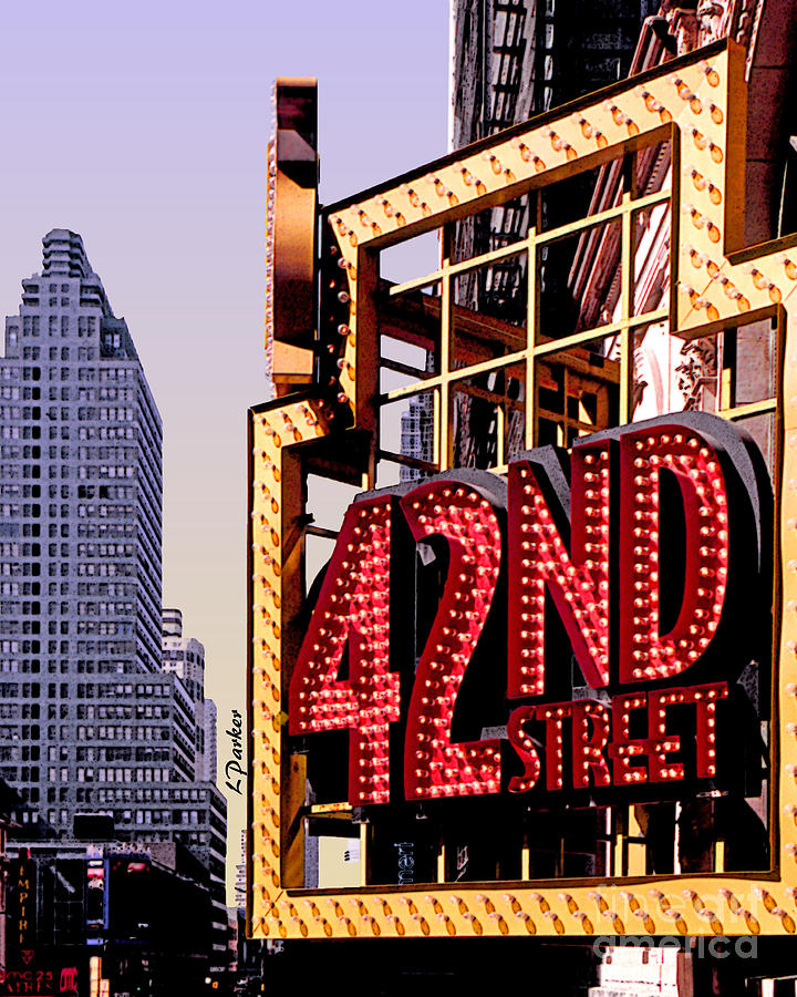 42nd Street New York City Photograph by Linda Parker