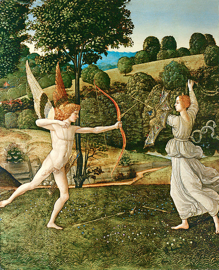 The Combat Of Love And Chastity Painting