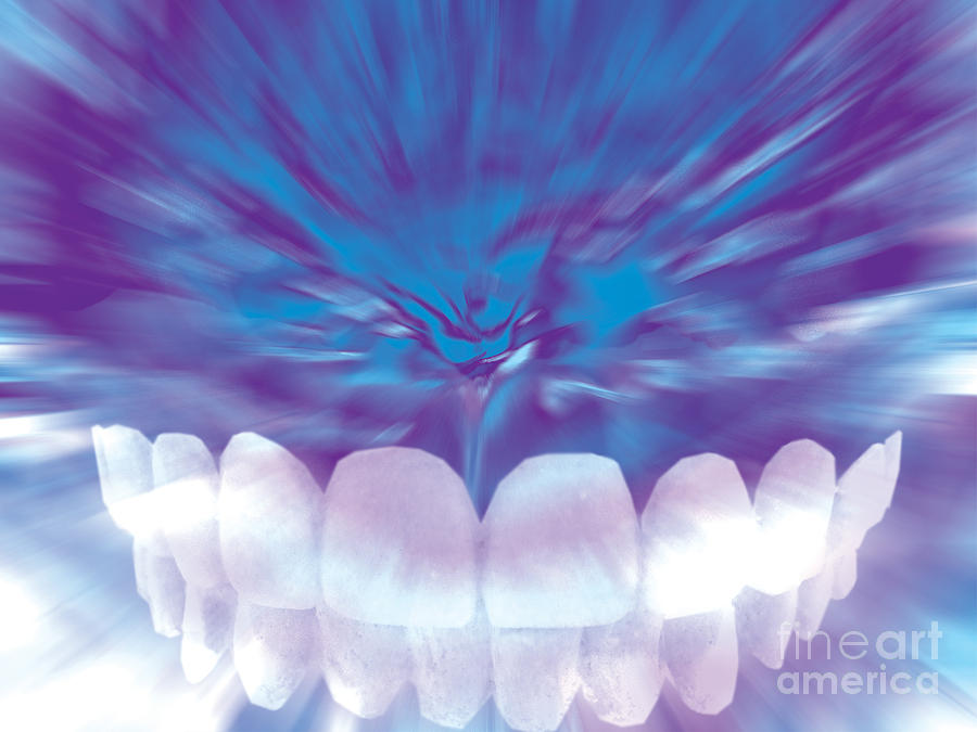 Jaws Digital Art - Dental Art #43 by Jolanta Meskauskiene