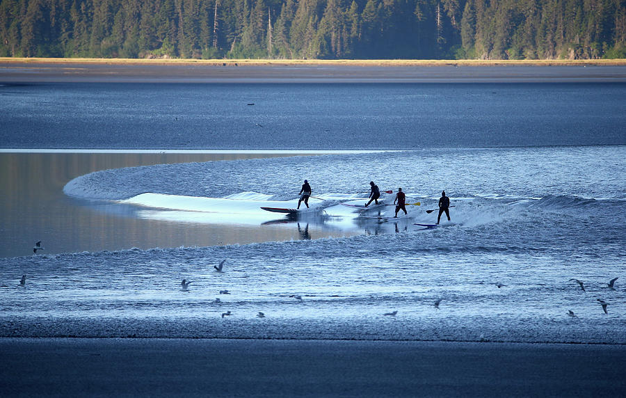 Feature - Bore Tide Surfing In Alaska #43 Photograph by Streeter Lecka