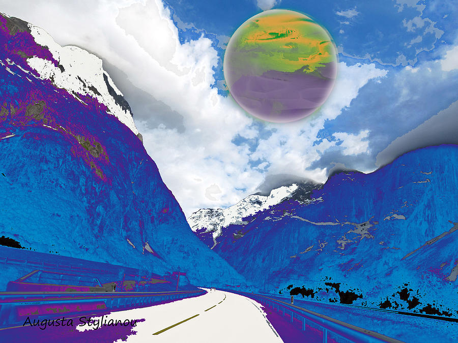 Space Landscape #4 Digital Art by Augusta Stylianou