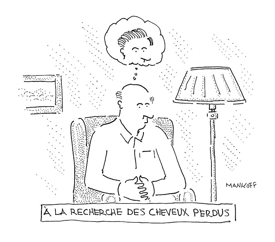 Bald Drawing - New Yorker December 8th, 2008 by Robert Mankoff