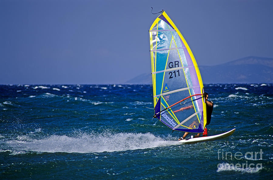 Windsurfing #4 Photograph by George Atsametakis
