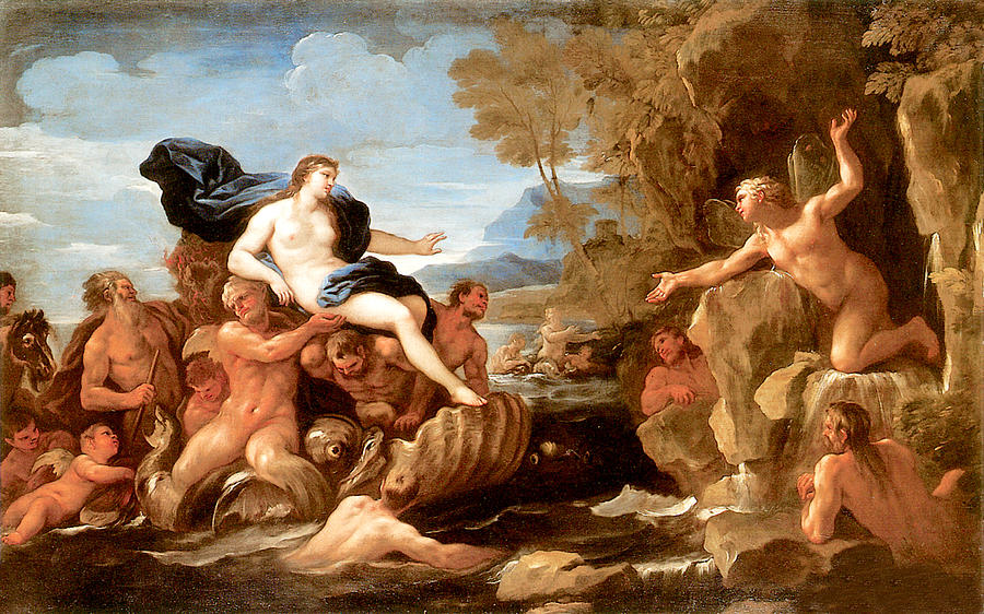 Acis and Glatea Painting by Luca Giordano