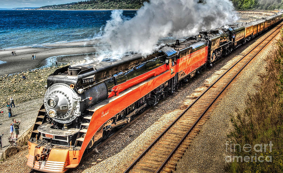 Steam Photograph - 4449 Steamer in all her Glory by Ken Andersen