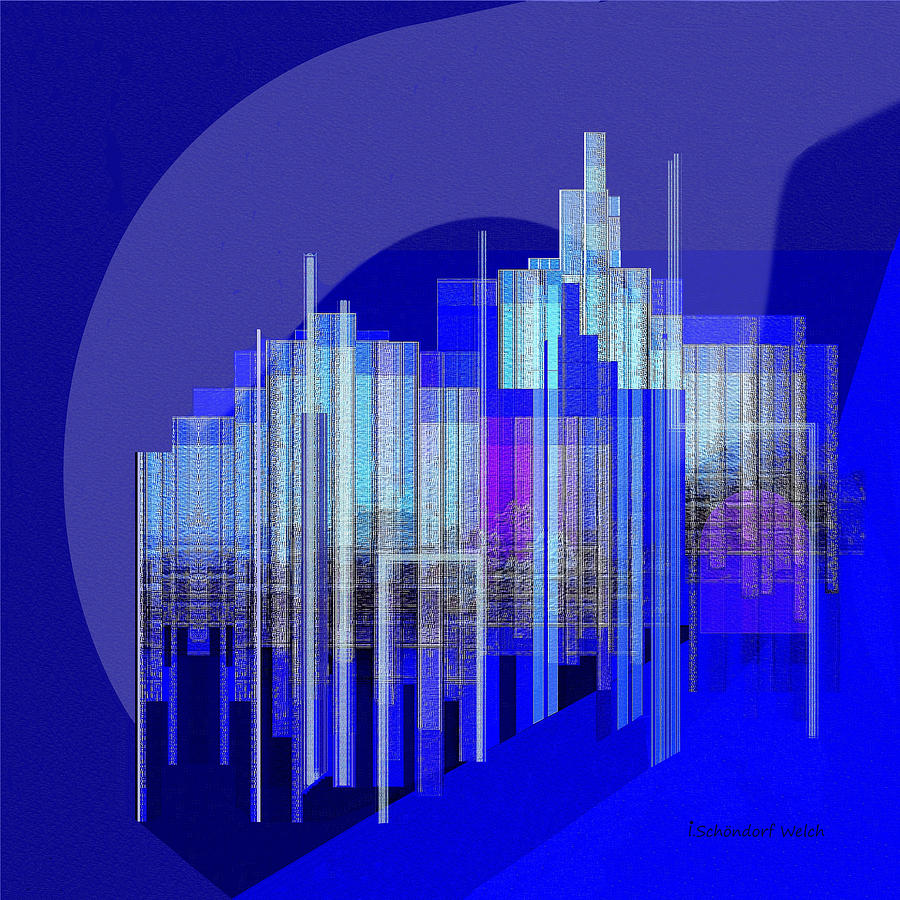 462 - Big City Abstract ... Painting by Irmgard Schoendorf Welch