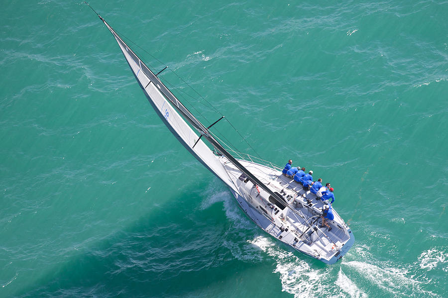Key West Race Week Aerial #47 Photograph by Steven Lapkin