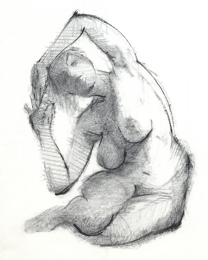 Black And White Drawing - Untitled #442 by Chris N Rohrbach